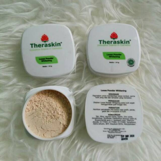 THERASKIN LOOSE POWDER WHITENING/BEDAK TABUR WHITENING THERASKIN