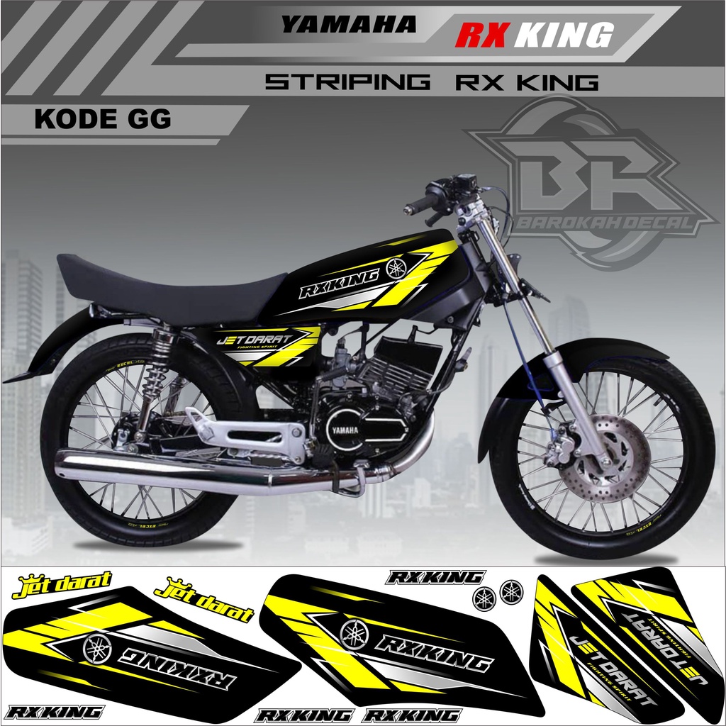 Sticker Rx King Variasi Stiker Lis Striping Rx King Kode GG