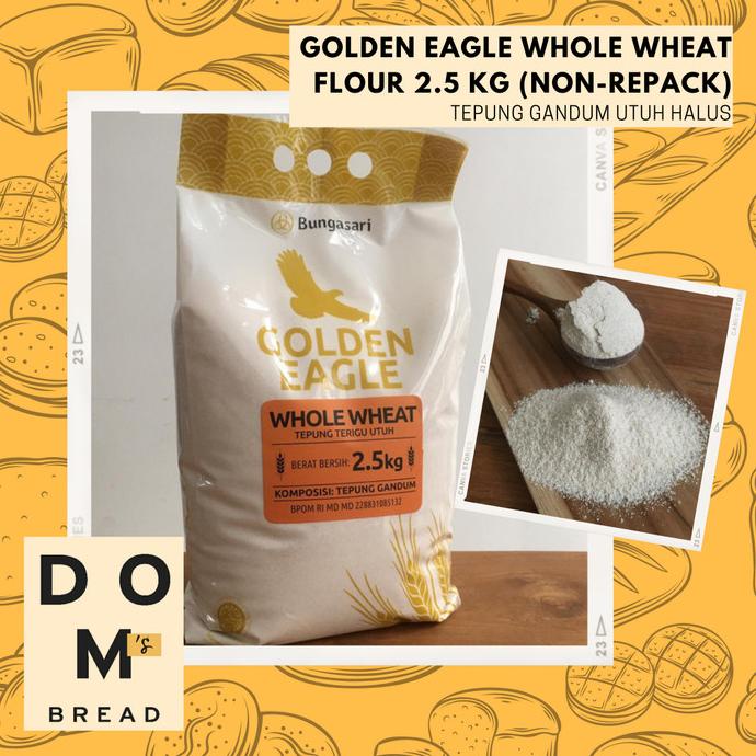 

Golden Eagle Tepung Gandum Halus (Whole Wheat) - 2.5 Kg Terbaru