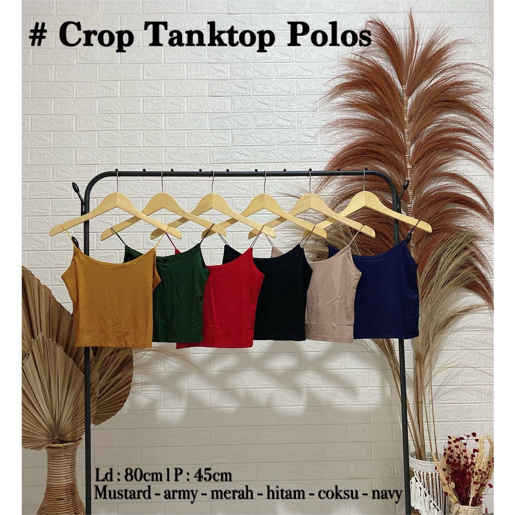 TANK TOP CROP POLOS / TANK TOP WANITA / TANK TOP / TANK TOP PREMIUM / VIMEL COLLECTION