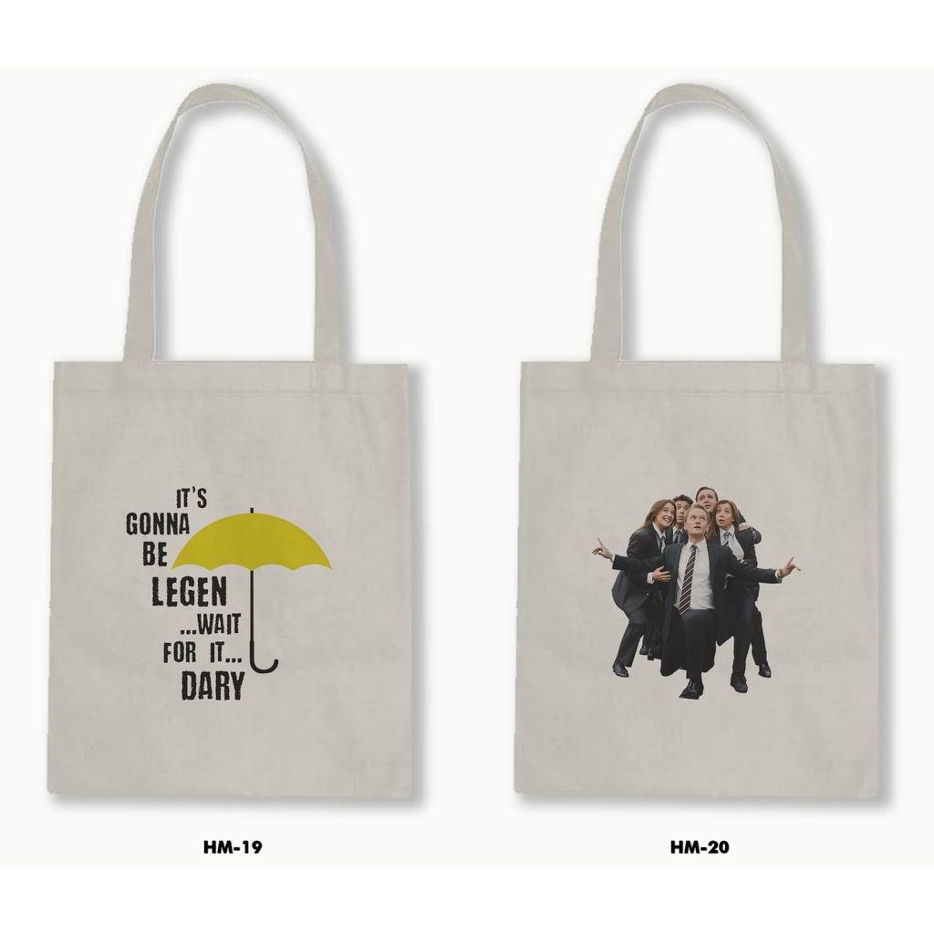 TOTE BAG BLACU - HOW I MET YOUR MOTHER / HIMYM 01