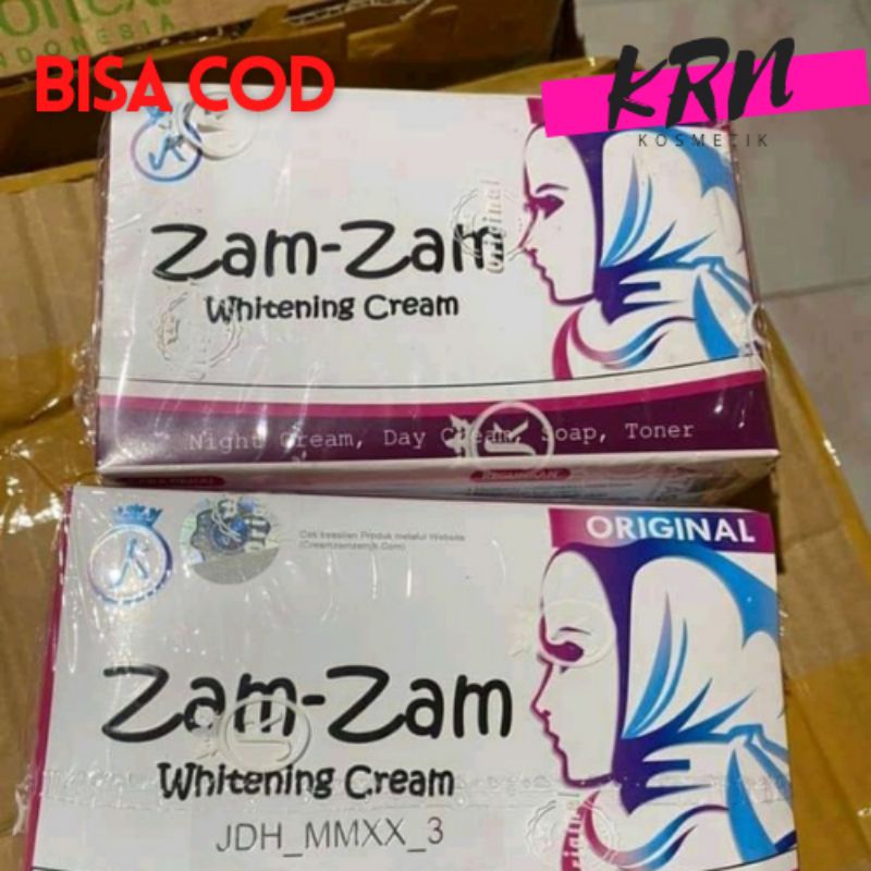 (BISA COD) CREAM ZAM ZAM ORIGINAL 100% / BEDAK KRIM ZAMZAM ORIGINAL ORI / PEMUTIH WAJAH KINCLONG