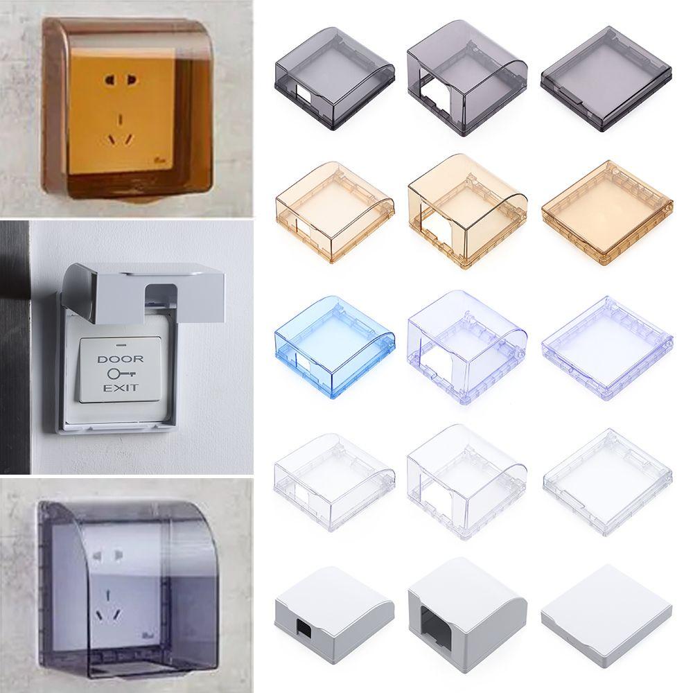 Pineapple 1Pcs Switch Cover Pelindung 86tipe Perlengkapan Stop Kontak Listrik Kotak Anti Percikan Protection Socket