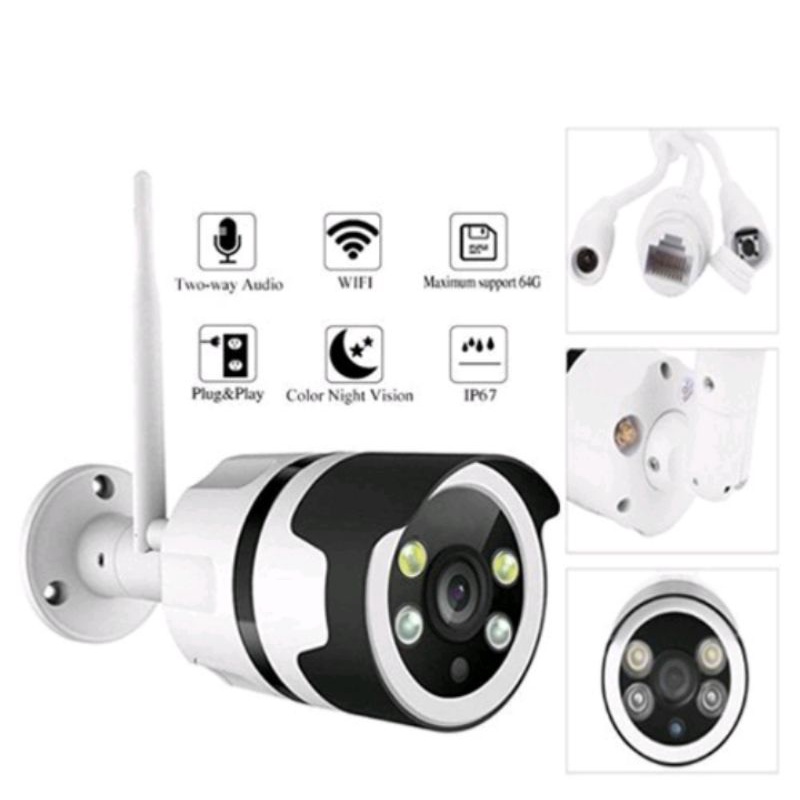 IP KAMERA HD 1080 8MP OUTDOOR WIFI CCTV Waterproof Wireless