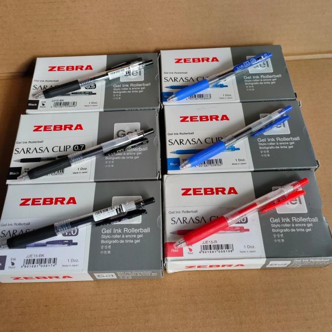 

ball point pulpen zebra sarasa clip gel