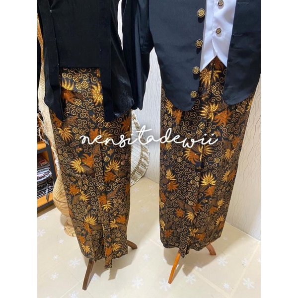[Premium] Sepasang Baju Adat Jawa / Baju Prewedding - Motif Ukel Waru