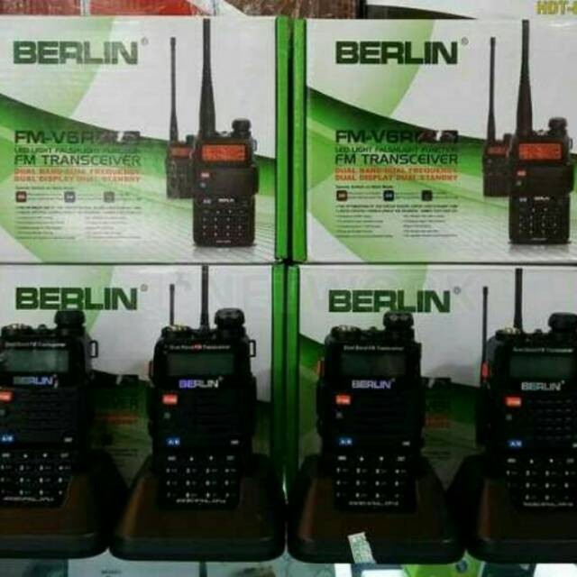 HT/HANDY TALKY BERLINFM- V6R /FM-V6 R ORIGINAL DUAL BAND VHF DAN UHF