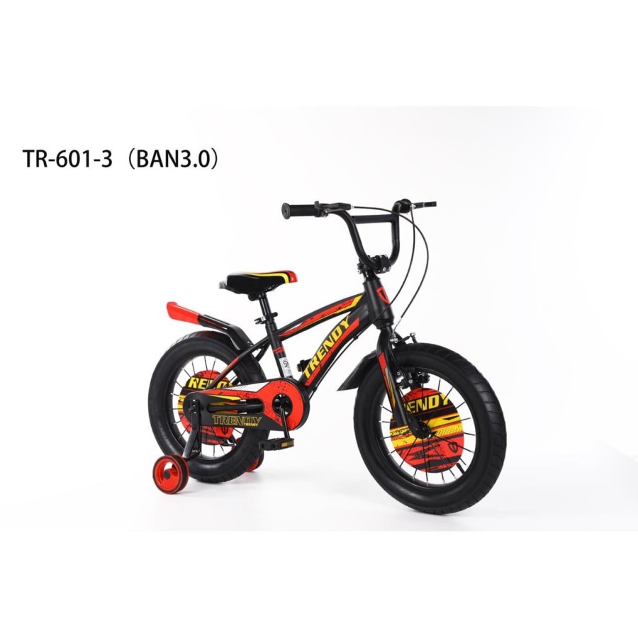 SEPEDA BMX TRENDY 601-3 18 INCH BAN TEBAL JUMBO ANAK CEWEK COWOK