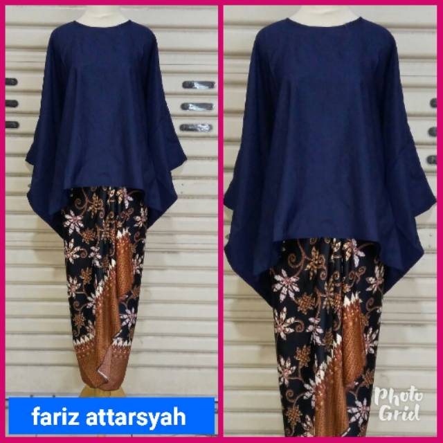 BAJU BATIK KEBAYA WANITA BATWING LOWO SERAGAM PESTA HIJAB MUSLIM MEWAH ROK LILIT MEWAH HARGA GROSIR