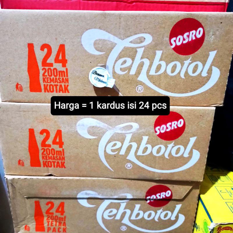 Jual Tehbotol Sosro 1 Kardus Teh Botol Kemasan Kotak Kardusan Shopee Indonesia