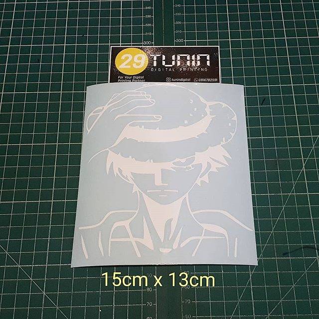 

Cutting Sticker Stiker Oracal Siluet Mugiwara No Luffy Onepiece