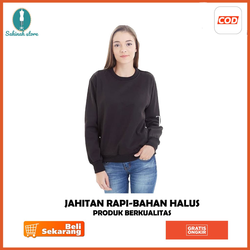 Sweater Cute Coklat Lengan Panjang Korea Kancing Depan Polos C8T0 Gambar Kartun Premium Biru Rajut