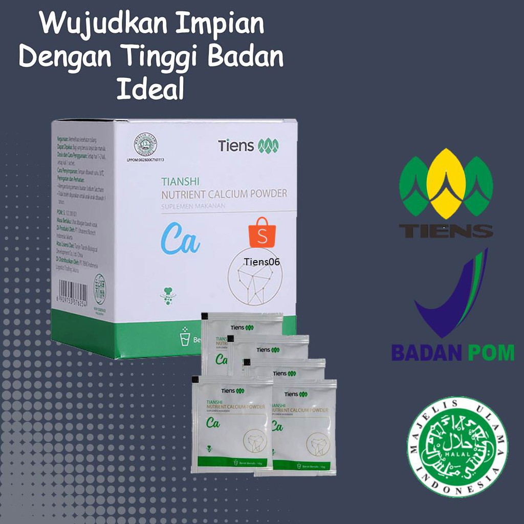

Peninggi Badan Original Nhcp Tiens Susu Pertumbuhan Peninggi Badan ( Per Sachet )
