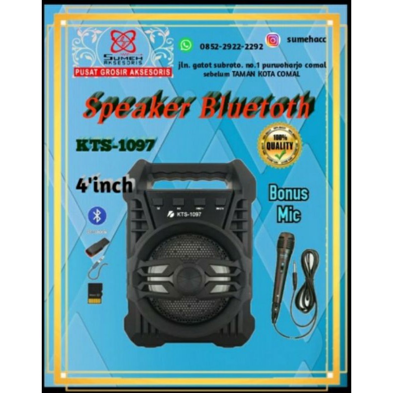 Speaker Bluetooth KTS 1097 free mic