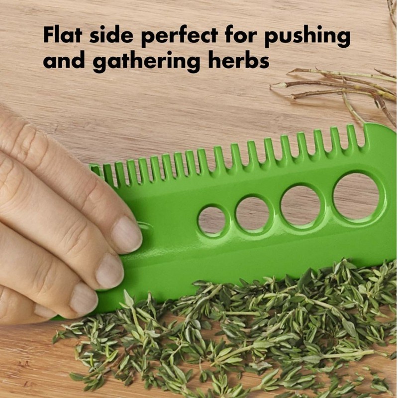 1Pc Multi-function Plastic Herb Leaf Stripping Tool / Manual Vegetable Fruit Leaves Stripping Comb / Kitchen Gadget