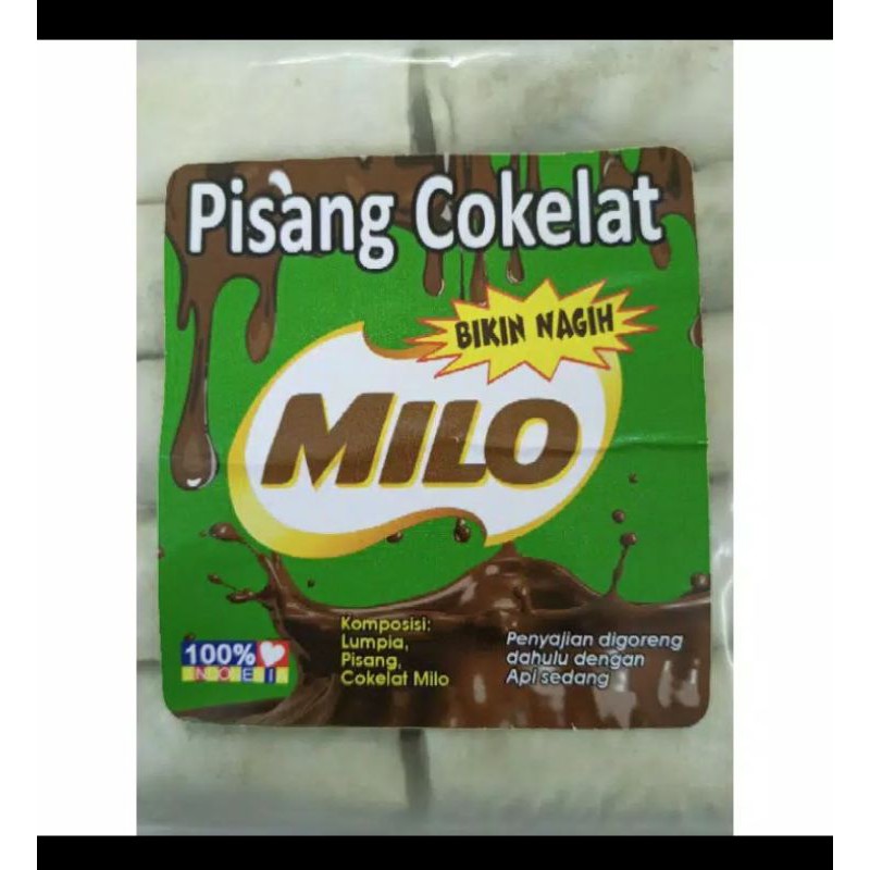 

pisang coklat Milo