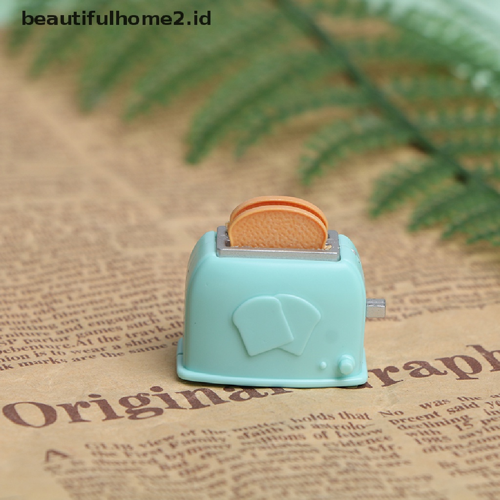 (Beautifulhome2) Buku Literatur Bahasa MandarinId Miniatur Toaster Untuk Rumah Boneka