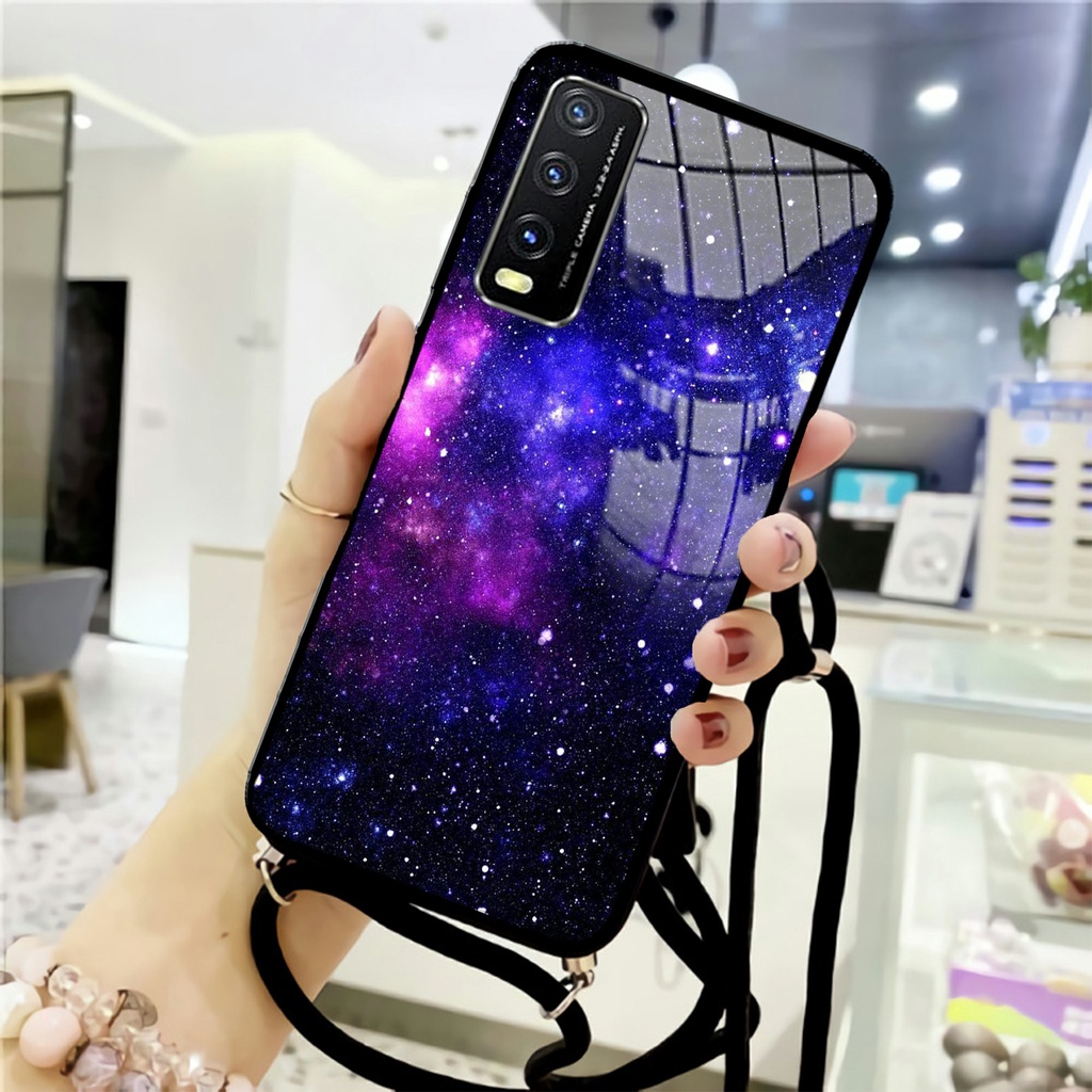 Softglass Kaca Tali For VIVO Y20 [KT 13] | Case Tali | Case VIVO Y20  | Casing VIVO Y20 | sling