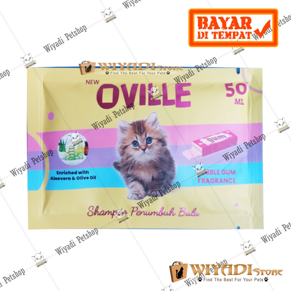 OVILLE Saset (GUM) 50ml Cat Shampoo Penumbuh Bulu Kucing Kitten ampuh