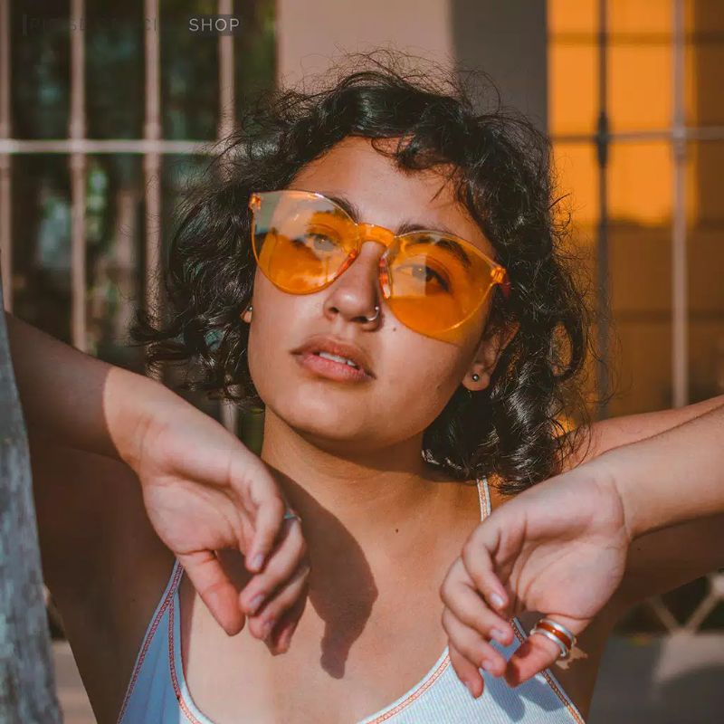 Kacamata hitam candy pria wanita kacamata jelly kacamata fashion kacamata gaya trend kacamata tiktok