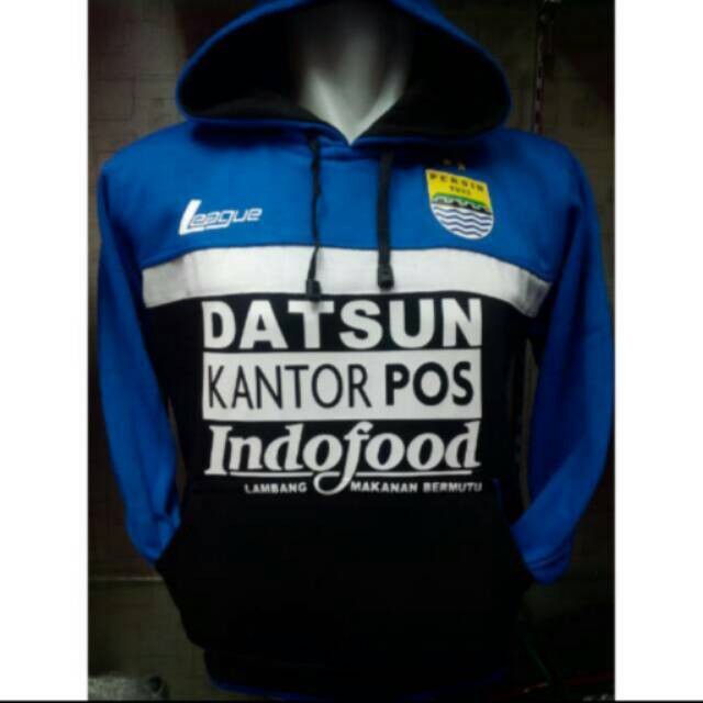 Jaket hoodie Persib bandung warna biru hitam terbaru musim 2016