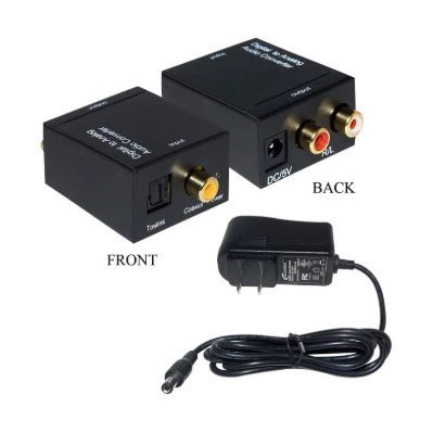 Digital to Analog Audio Converter Coaxial / Toslink to Analog / RCA