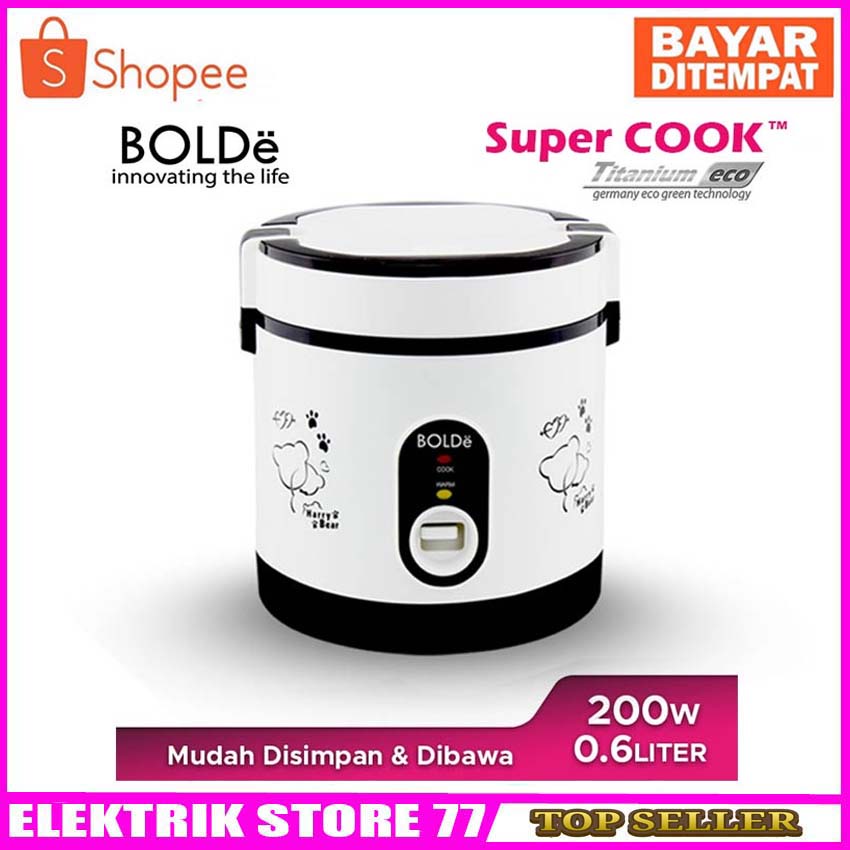 SUPER COOK BOLDe Personal Mini Rice Cooker 3 in 1 (0,6 L) ORIGINAL - Fuch