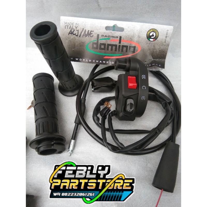 HOLDER KSR DOMINO GAS SPONTAN KSR DOMINO SET HANDGRIP KAZE HANDFAT KAZE HOLDER KANAN KSR MODEL ORIGI