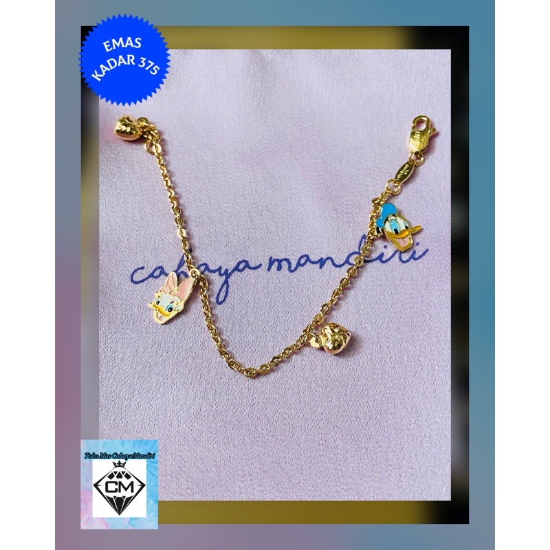 Gelang Anak Emas Kadar 375 (8K) Berat 2,6 Gram