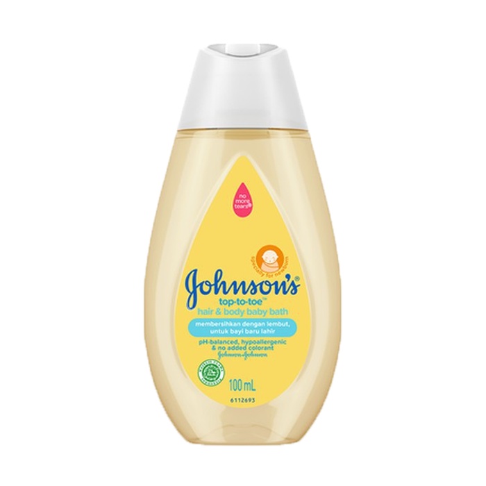 Johnson's Hair &amp; Body Wash Top To Toe 100 Ml Harum Wangi  | Sabun Cair Johnson's  Isi Ulang| Sabun Mandi Bayi