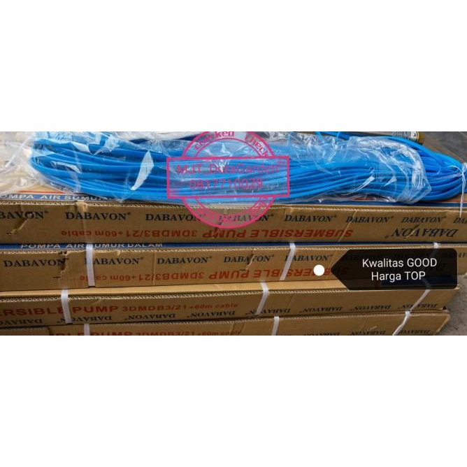 Pompa Satelit 3 Dabavon 1 Hp Dg Kabel Biru Tersambung 60Mtr