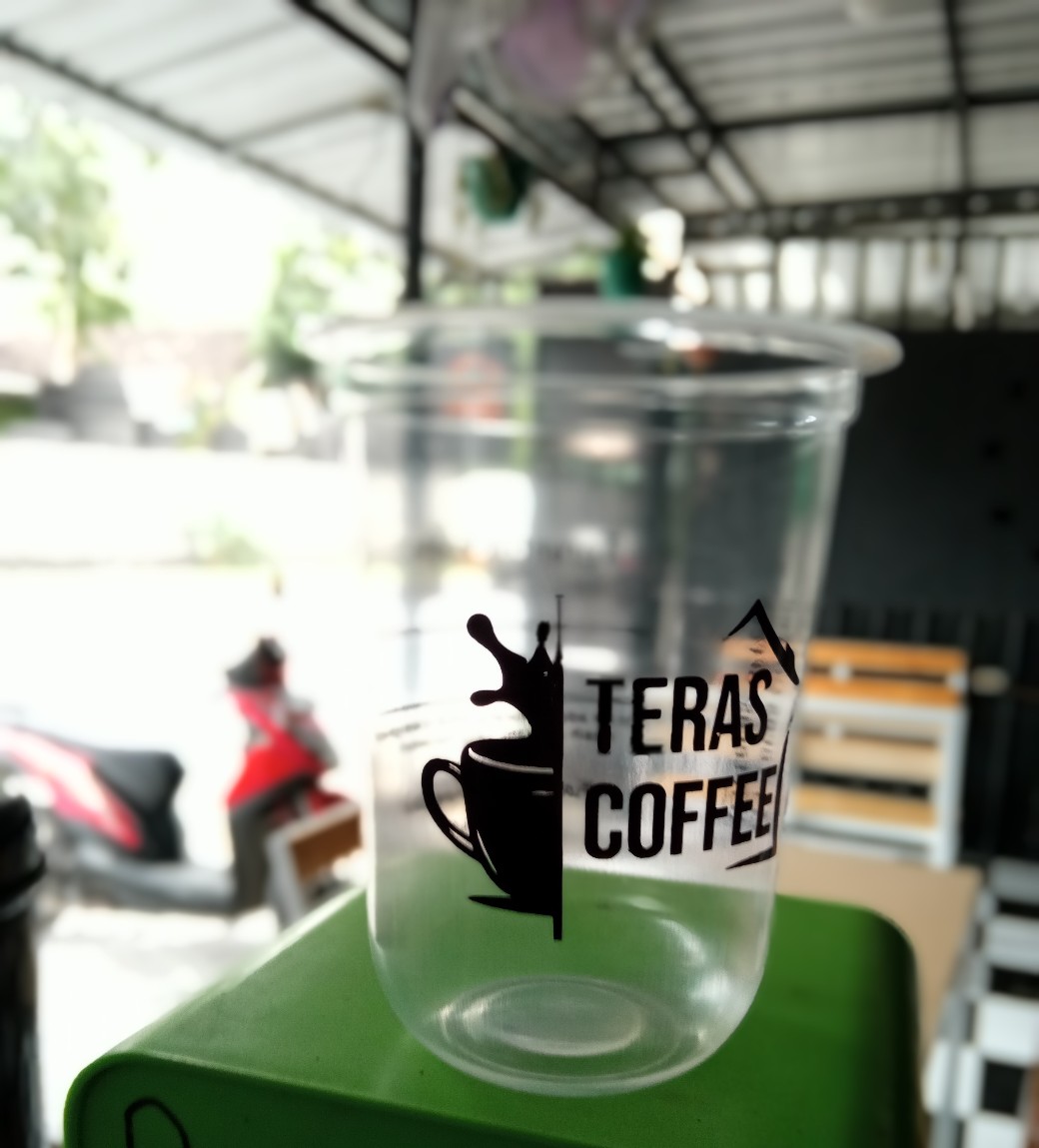 Sablon Gelas Plastik Oval 14oz 16oz 200pcs