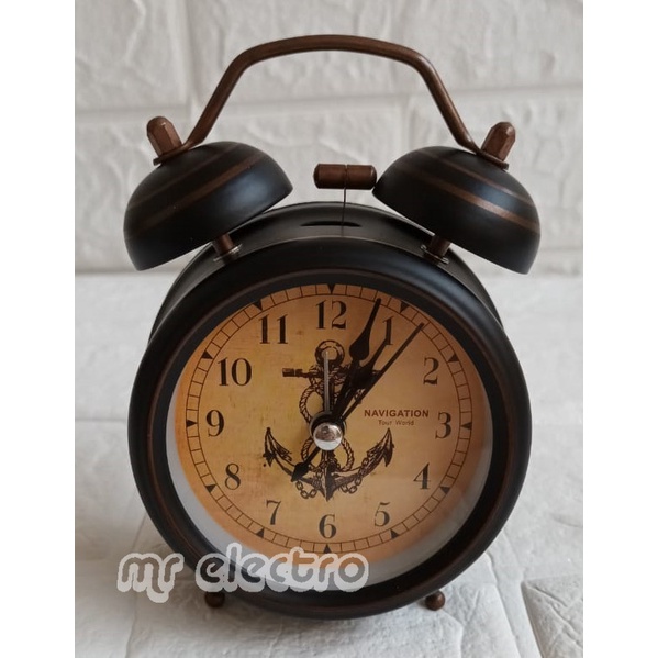 JAM WEKER 8819 - JAM WEKER CLASIC KUNO - JAM WEKER KARAKTER - JAM MEJA - JAM ALARM