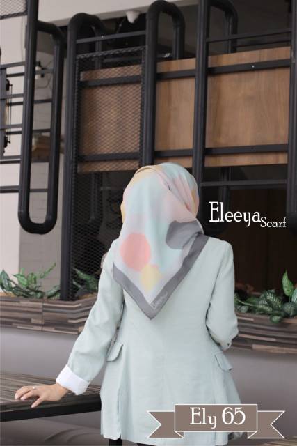 HIJAB SEGIEMPAT MOTIF ELY 65 ||  Eleeya Scarf