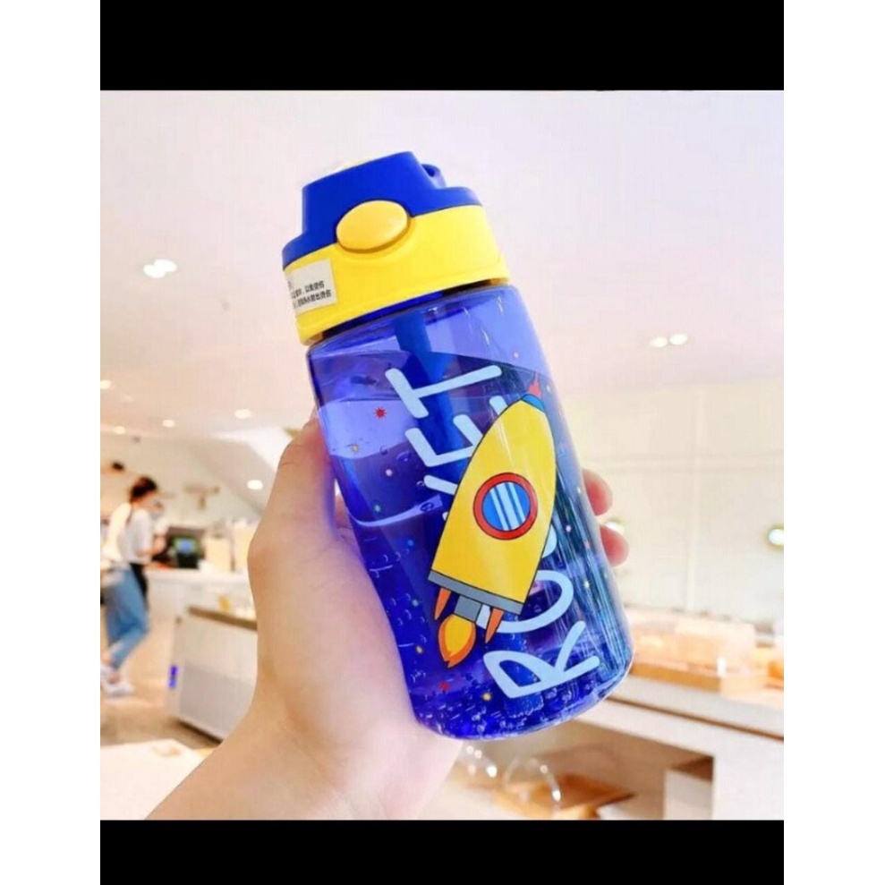 BOTOL MINUM ANAK KARAKTER ASTRONOT BPA FREE 480ML SEDOTAN