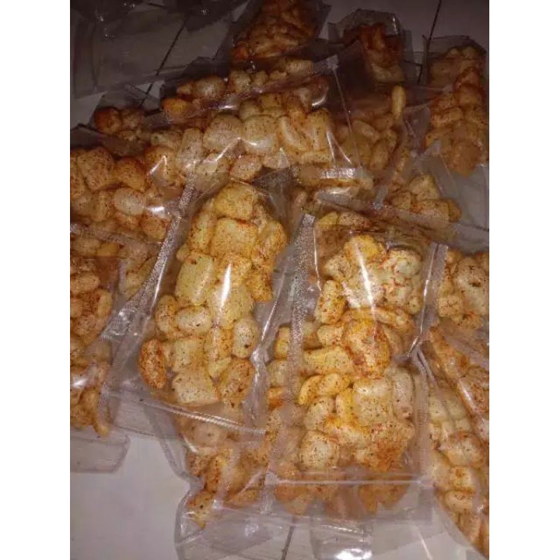 

DOROKDOK Snack Camilan Kulit Sapi Rasa Pedas Jeruk Asin Gurih BBQ Manis Balado Rambak Admi