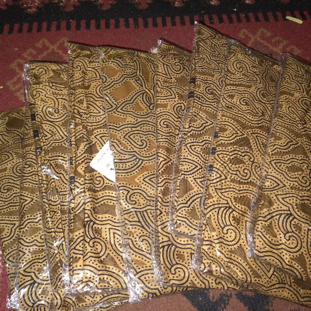 Tey-17 Batik Wanita Asj Sa Hrb026 Kenongo Kemeja Tosca Pendek