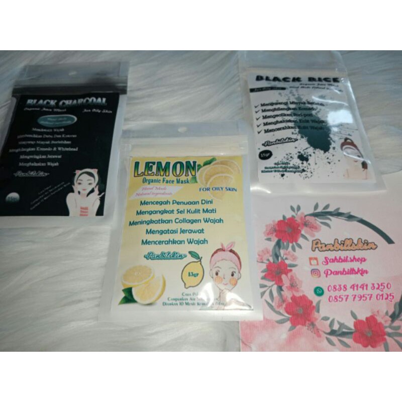 Masker wajah organik / masker bubuk organik / masker wajah termurah