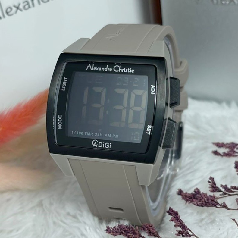 Jam Tangan Alexandre Christie Unisex AC9343 AC 9343 Rubber Original Garansi Resmi