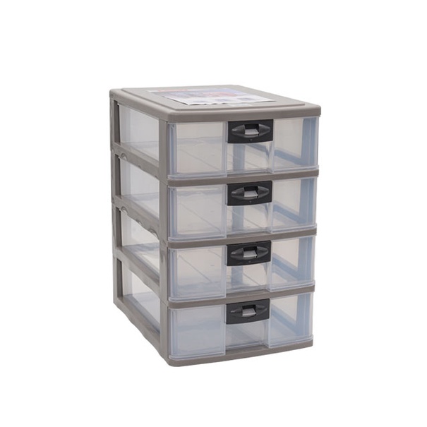 Lion Star PR 34 Pressa Container A4 Laci Plastik Mini Susun 4 Lionstar