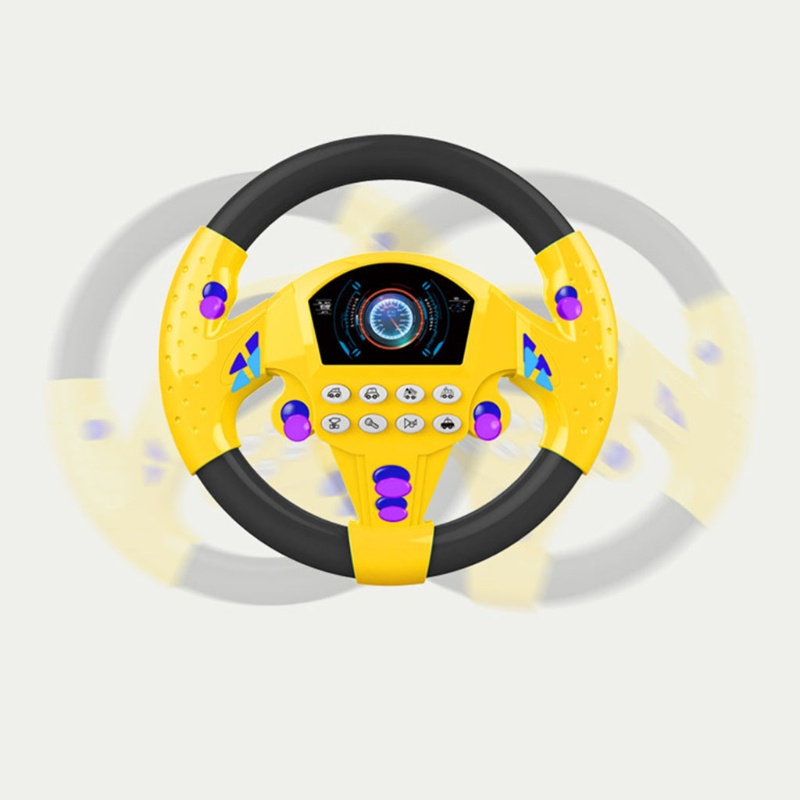 Mary Portable Driving Steering Wheel Copilot Mainan Simulasi Kontrol Mengemudi