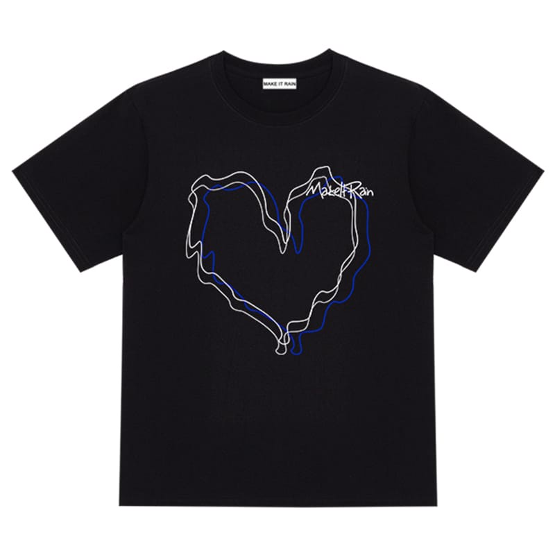 t-shirt / oversize love make it rain / oversize cewek cowok / oversize terbaru