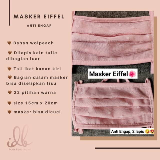 MASKER KAIN  EIFFEL 2 PLY II ORLIN