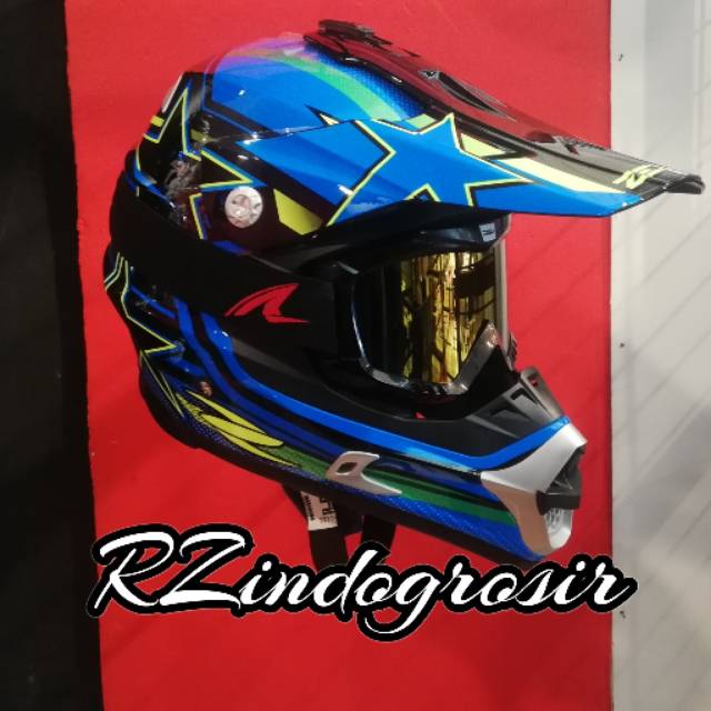 HELM ZEUS ZS951 GRAFIK PLUS GOOGLE VISOR RSV