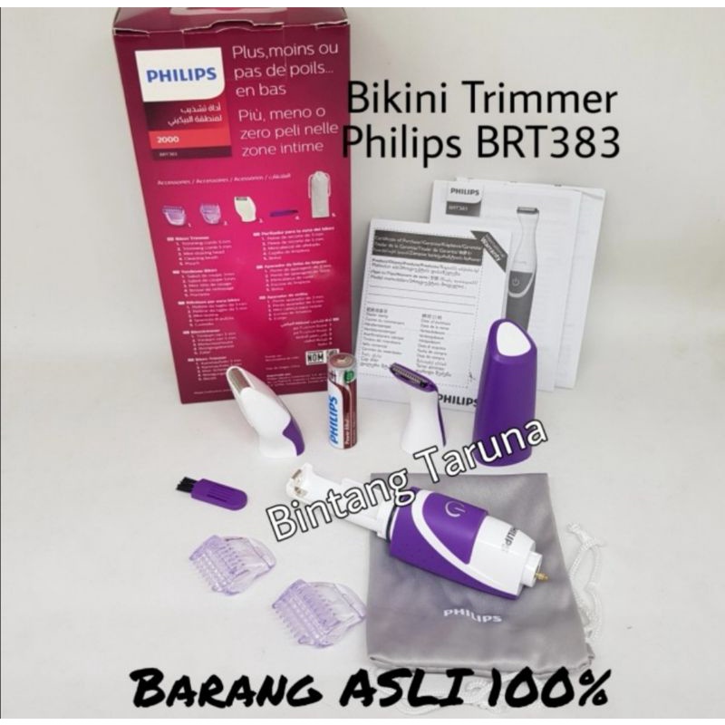 Bikini Trimmer Philips BRT383 Lady Trimmer Philips BRT383/15 BRT-383