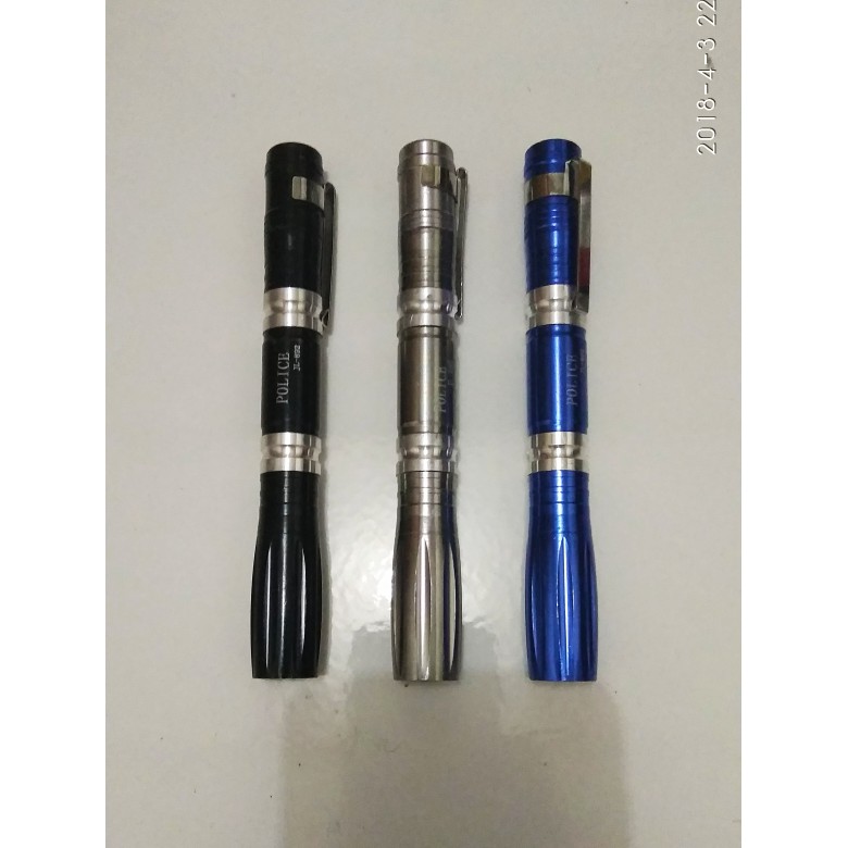 JJJ 160 Senter LED Mini 778 Stainless / Pulpen Batu Cincin Akik