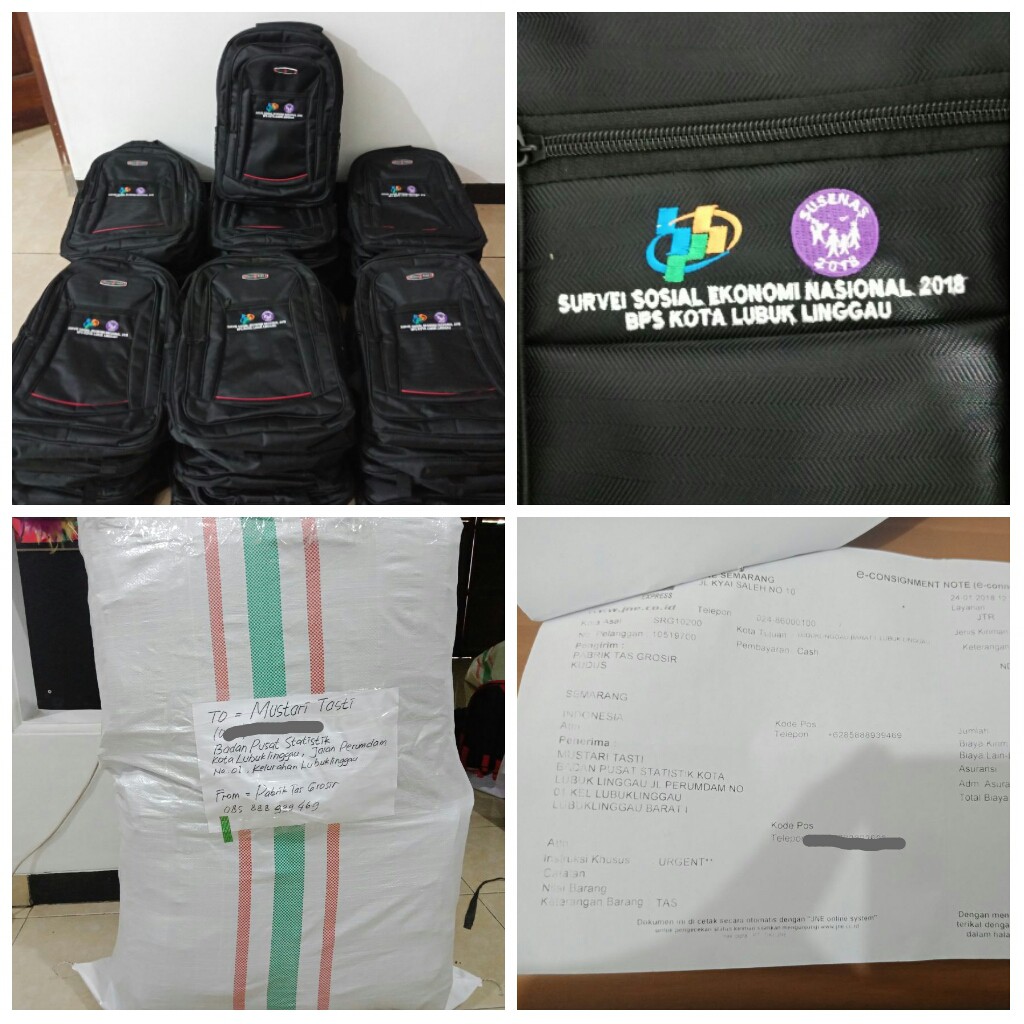 Tas Ransel Punggung Backpack Seminar Pelatihan Instansi Logo Sablon