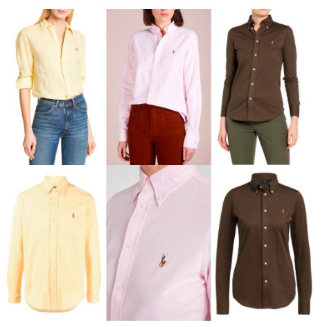 Polo RL Classic Fit Shirt - Kemeja Slimfit Wanita - Kemeja Kantor - Office Blouse - Original Branded