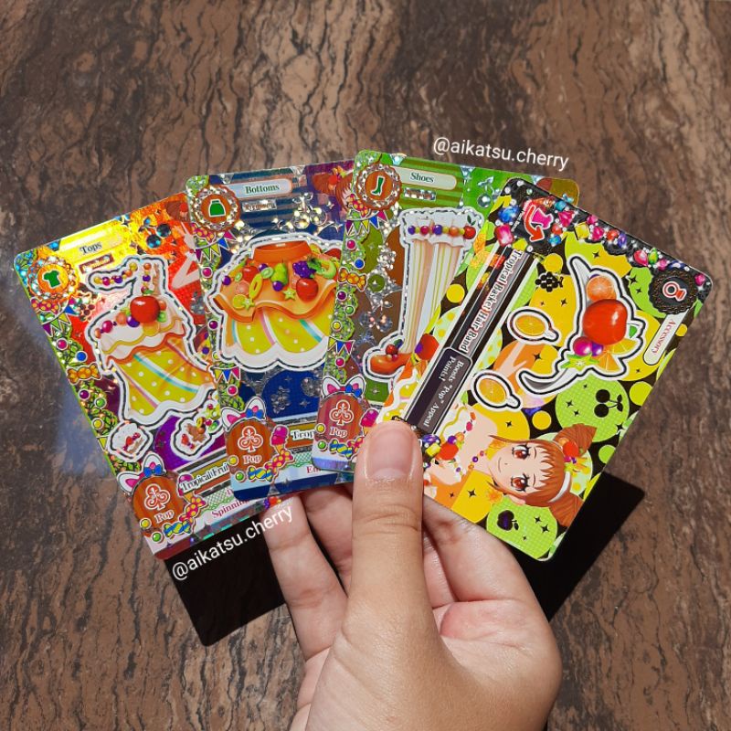 (BOOKED) KARTU AIKATSU PREMIUM OTOME TROPICAL FRUIT 1 SET