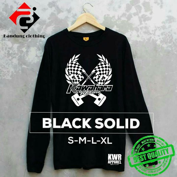 Baju kaos tshirt legan panjang kawahara racing KWR apparel simple keren